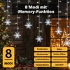 2 stuks sneeuwvlok lichtketting, 94 LED's, lichtgordijn, Productafbeelding-voorbeeld 2