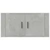 vidaXL TV-Wandschrank Betongrau 80x34,5x40 cm Produktbild-Vorschau 4