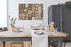 MuchoWow® Poster Retro - Muster - Braun - Abstrakt 120x80 Produktbild-Vorschau 3