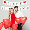 Girlanda baner i love you czerwone serce walentynki Podgląd zdjęcia produktu 5