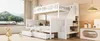Sweiko Lit d'enfant 90x200/140x200cm, lit superposé en bois Voir les images du produit 9