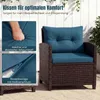 COSTWAY Gartenmöbel Set Polyrattan, 3-tlg. Balkonmöbel Set Produktbild-Vorschau 5