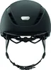 A black riding helmet shown from the front. Produktbild-Vorschau