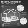 ML-Design Kinderbett Hausbett 80x160 cm Weiß mit Matratze Produktbild-Vorschau 4