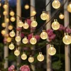 Solar Lichterkette Gartenlichter Kugel Lichterkette 12 m Produktbild-Vorschau 2