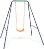 A single swing set with an orange seat. Náhľad obrázku produktu