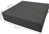 A dark gray outdoor seat cushion with dimensions indicated by measurement lines and text. Podgląd zdjęcia produktu
