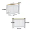 WISFOR Radiatoromsluiting, 112 x 20 x 92,5 cm, MDF, Productafbeelding-voorbeeld 7