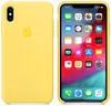 A yellow iPhone case and a yellow iPhone with its screen displaying apps. Produktbild-Vorschau