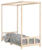 vidaXL Detská postieľka 90x200 cm z masívneho borovicového Náhľad obrázku produktu 1