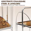 Carrello di servizio in acciaio inossidabile con 2 ripiani Anteprima dell’immagine prodotto 9