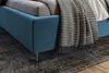 KAWOLA Bett ANNY Polsterbett Velvet petrol 200x200cm Produktbild-Vorschau 4