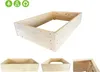 A wooden raised garden bed is shown from multiple angles against a white background. Produktbild-Vorschau