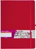 Antra A4 Notizbuch mit Gummiband, Rot, Kariert, 192 Seiten, Produktbild-Vorschau 1