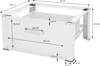 ML-Design Waschmaschinen Untergestell mit Schublade 63x54cm Produktbild-Vorschau 5
