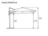Schneider Ampelschirm VIVASOL 270 x 270 cm natur – 3-fach Produktbild-Vorschau 10