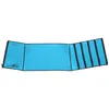 A blue neoprene waist support laid out flat against a white background. Produktbild-Vorschau
