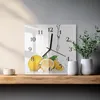 Tulup Glasuhr Wanduhr Küchenuhr Echt-Glas 30x30 cm Modern Produktbild-Vorschau 2
