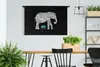 MuchoWow® Wandteppich Wandbehang Elefant - Blumen - Produktbild-Vorschau 2