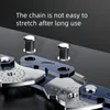 Close-up of a metal chain with text overlay. Produktbild-Vorschau