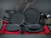 CreaTable, 23860, Uno Black, Kombiservice 16-tlg, Steinzeug Produktbild-Vorschau 2