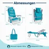 COSTWAY 2 strandstoelen, inklapbaar, campingstoelen met Productafbeelding-voorbeeld 9