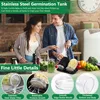 Sprossen Keimglas 2er Set, Sprossenglas Keimglas mit Produktbild-Vorschau 3