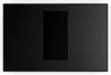 A top-down view of a black induction cooktop with an integrated downdraft ventilation system. Náhľad obrázku produktu