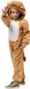 Overall Löwe Leo Kinder Jumpsuit Kapuzen Einteiler Karneval Produktbild-Vorschau 1