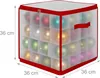 Relaxdays Weihnachtskugel Aufbewahrungsbox, 64 Kugeln, Produktbild-Vorschau 4