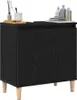 vidaXL Wastafelmeubel, zwart, eikenlook, 58 x 33 x 60 cm Productafbeelding-voorbeeld 3