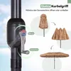 COSTWAY, parasol dwustronny, 450x260 cm, osłona z rattanu Podgląd zdjęcia produktu 5