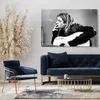 Leinwandbild (80x60cm): Kurt Cobain Kult-Foto schwarz weiss Produktbild-Vorschau 2