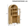 Vitrine mit Bogendecke und Glastüren Vitrinenschrank Produktbild-Vorschau 8