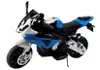 Elektromotorrad für Kinder BMW S1000RR Blau Ledersitz Produktbild-Vorschau 4