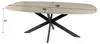 FURNLUX Esstisch Romano Beige Und Schwarz 180cm / Produktbild-Vorschau 1