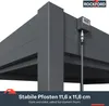 Rockford Pergola an der Wand Aluminium 6 x 3 m mit Produktbild-Vorschau 8