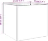 vidaXL Pflanzkübel 2 Stk. Schwarz 42x40x39 cm Stahl Produktbild-Vorschau 7