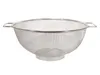A metal colander with two handles is shown against a white background. Produktbild-Vorschau