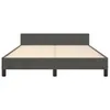 vidaXL Bettgestell mit Kopfteil Dunkelgrau 140x190 cm Samt Produktbild-Vorschau 7
