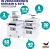 DEUBA® 10x Contenitore Trasparente 2L con Coperchio BPA Anteprima dell’immagine prodotto 3