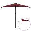 vidaXL Parasol balkonowy aluminiowy słup bordowy czerwony Podgląd zdjęcia produktu 1