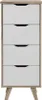 Commode avec 4 tiroirs - panneau de particules - chêne et Voir les images du produit 7