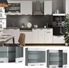 Skleněná kuchyňská skříňka Vicco Fame-Line Bílý venkovský Náhled obrázku produktu 2
