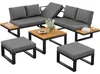 Premium Gartenlounge Set 6-teilig verstellbar – Ecksofa Produktbild-Vorschau 15