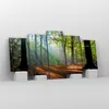 Bild auf Leinwand - Leinwandbild - Wald Blätter Sonne - Produktbild-Vorschau 4