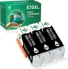 A box of printer cartridges and three individual printer cartridges are displayed against a white background. Produktbild-Vorschau