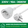Inline Verlängerungskabel, Stromkabel, 2m, Schutzkontakt Produktbild-Vorschau 2