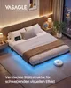 VASAGLE Bettgestell 180 x 200 cm mit LED-Beleuchtung, Produktbild-Vorschau 2