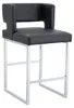 Lot de 2 tabourets de bar, style nordique, carrés, Voir les images du produit 2